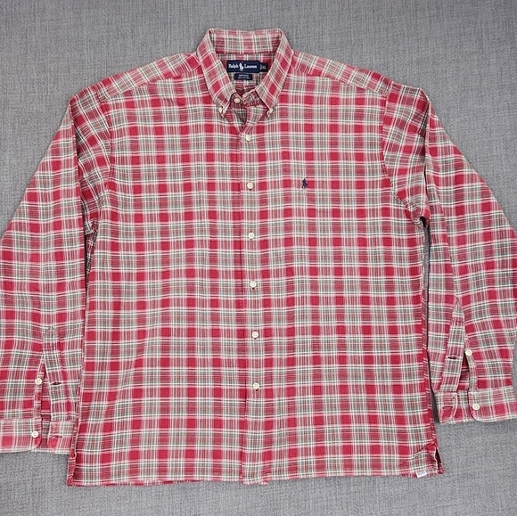 Polo Ralph Lauren Other - Vintage Polo Ralph Lauren Greggor 100% Cotton Thick Button Down Shirt. XL